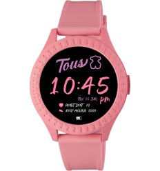 Reloj Smarteen Connect con correa de silicona rosa TOUS